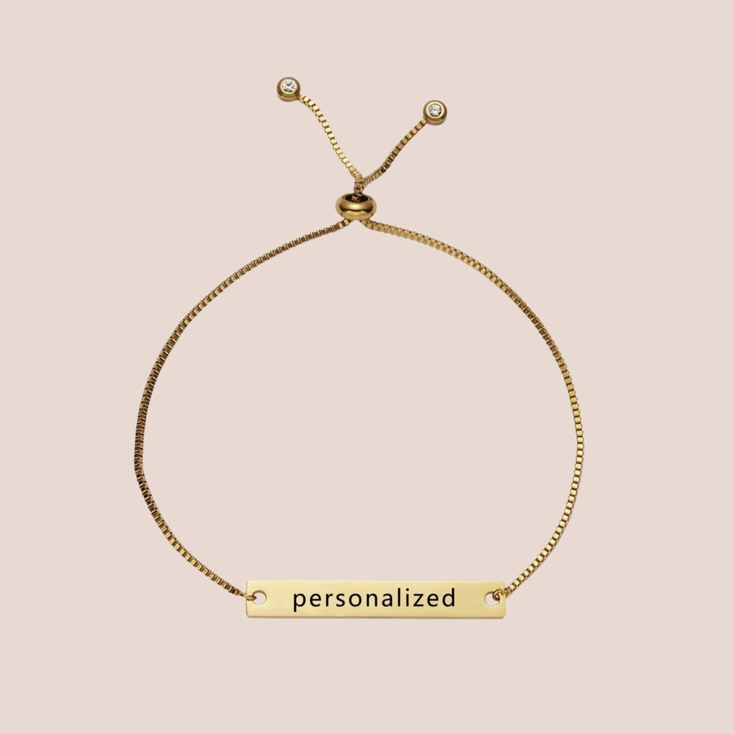 Adjustable Custom Engraved Name Bracelet - Hidden Forever