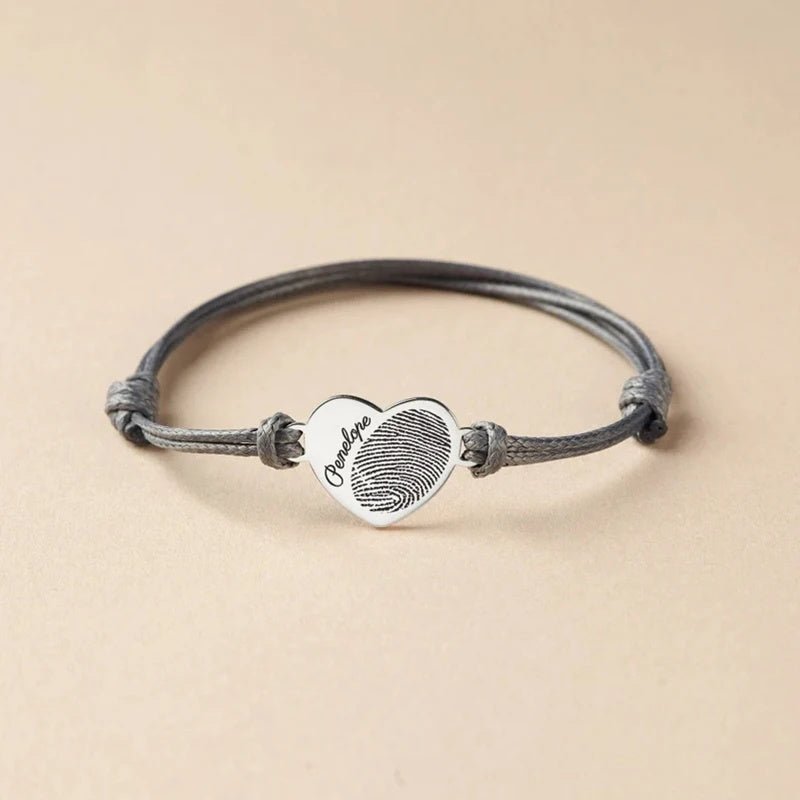 Custom Fingerprint Bracelet - Hidden Forever