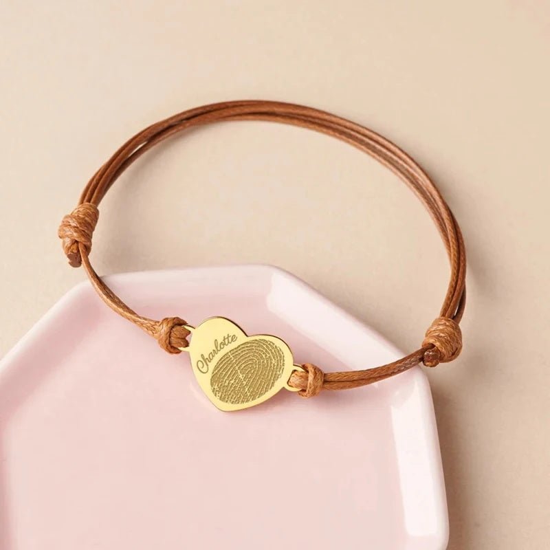Custom Fingerprint Bracelet - Hidden Forever