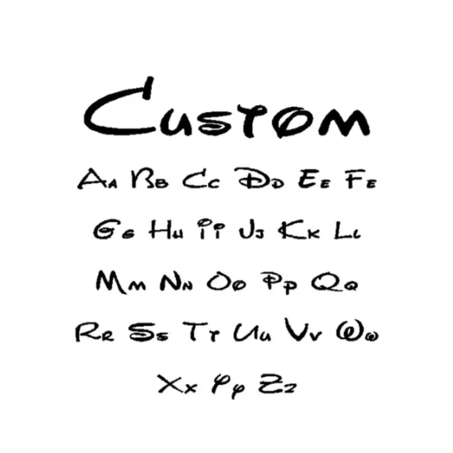 Custom Name in Unique Letters Bracelet - Hidden Forever