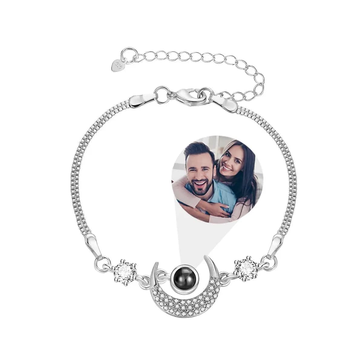 Custom Photo Projection Bracelet | Upload Your Own Image - Hidden Forever
