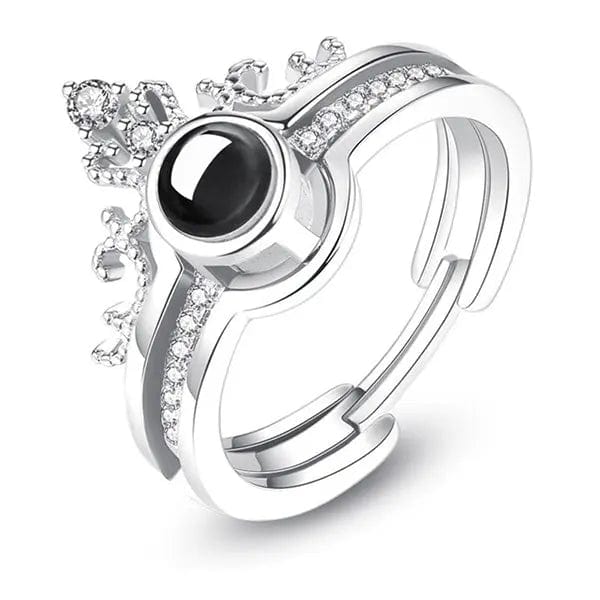 Custom Photo Projection Crown Ring - Hidden Forever