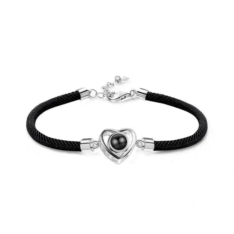 Custom Photo Projection Heart Bracelet - Hidden Forever