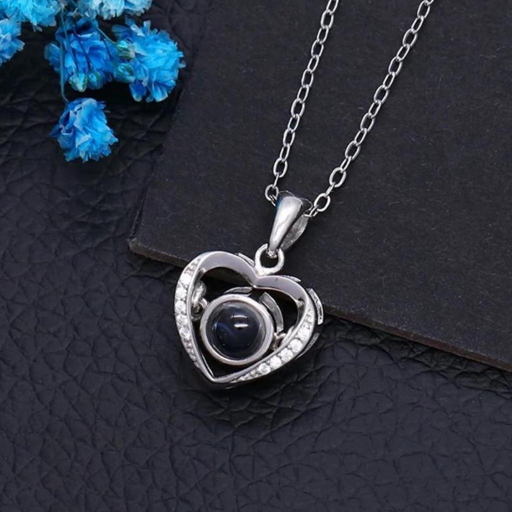 Custom Photo Projection Jewelry Necklace | Bracelet | Keychain - Hidden Forever