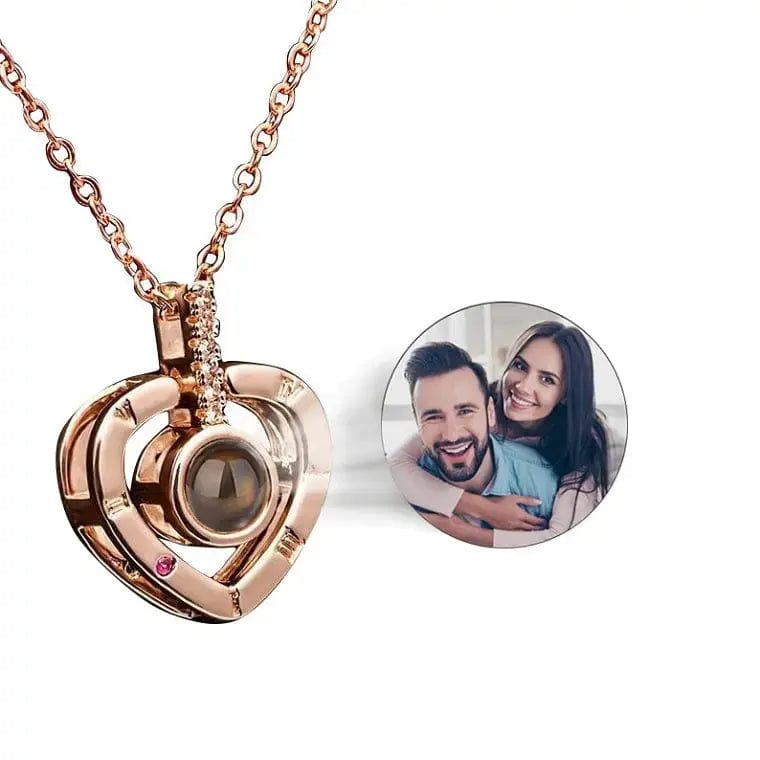 Custom Photo Projection Necklace | Put Your Photo Inside the Pendant - Hidden Forever