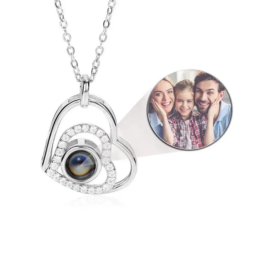 Custom Photo Projection Necklace | Put Your Photo Inside the Pendant - Hidden Forever