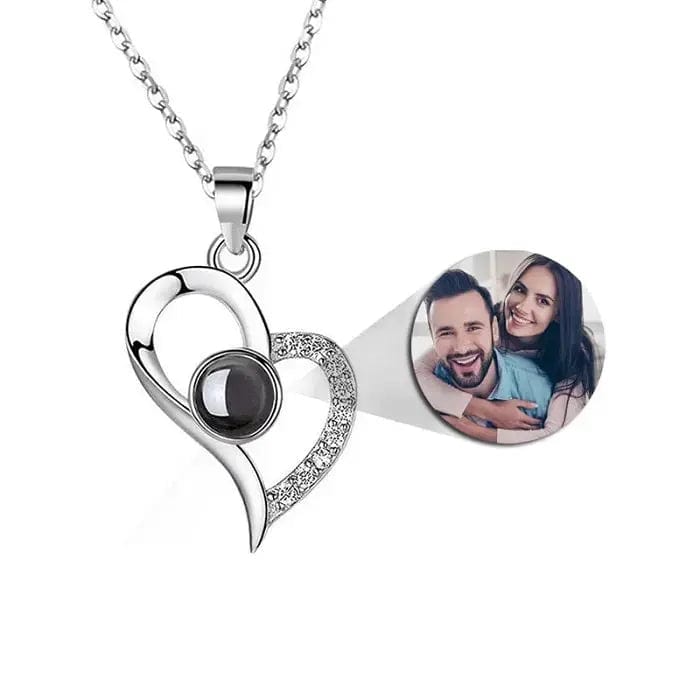 Custom Photo Projection Necklace | Put Your Photo Inside the Pendant - Hidden Forever