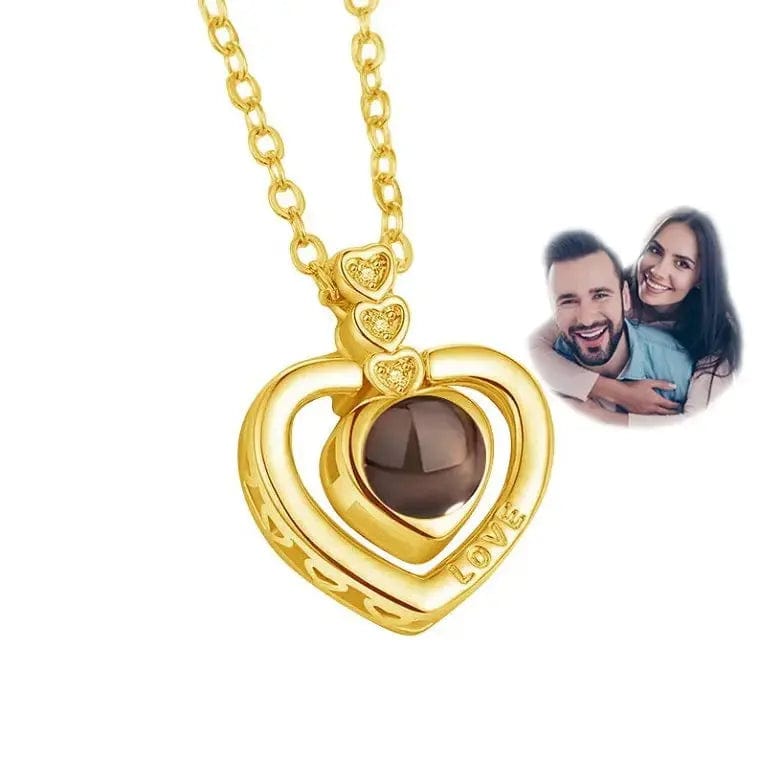 Custom Photo Projection Necklace | Put Your Photo Inside the Pendant - Hidden Forever
