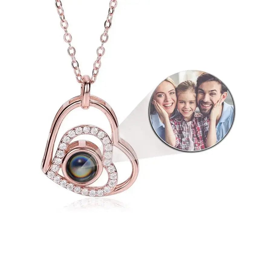 Custom Photo Projection Necklace | Put Your Photo Inside the Pendant - Hidden Forever