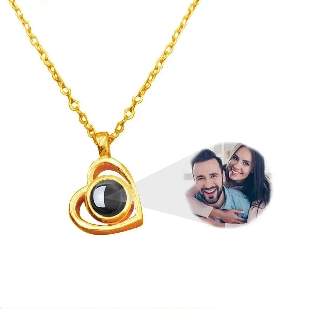 Custom Photo Projection Necklace | Put Your Photo Inside the Pendant - Hidden Forever