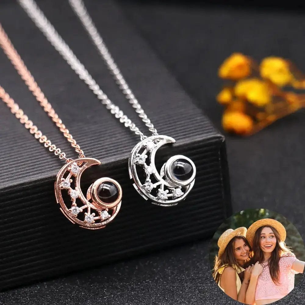 Custom Photo Projection Necklace | Put Your Photo Inside the Pendant - Hidden Forever