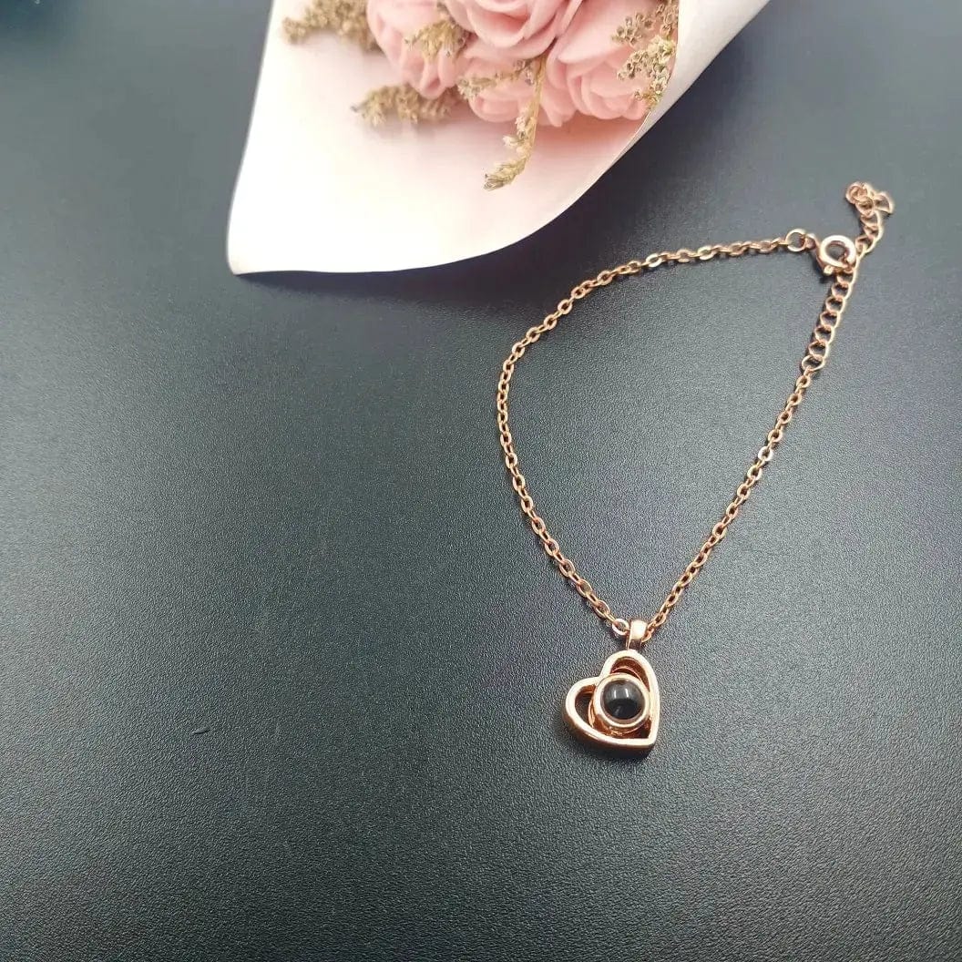 Custom Photo Projection Necklace | Put Your Photo Inside the Pendant - Hidden Forever