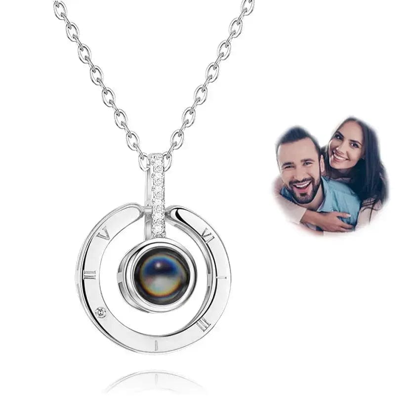 Custom Photo Projection Necklace | Put Your Photo Inside the Pendant - Hidden Forever