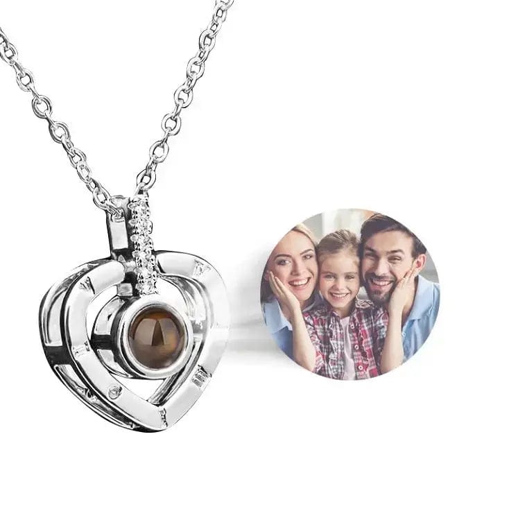 Custom Photo Projection Necklace | Put Your Photo Inside the Pendant - Hidden Forever