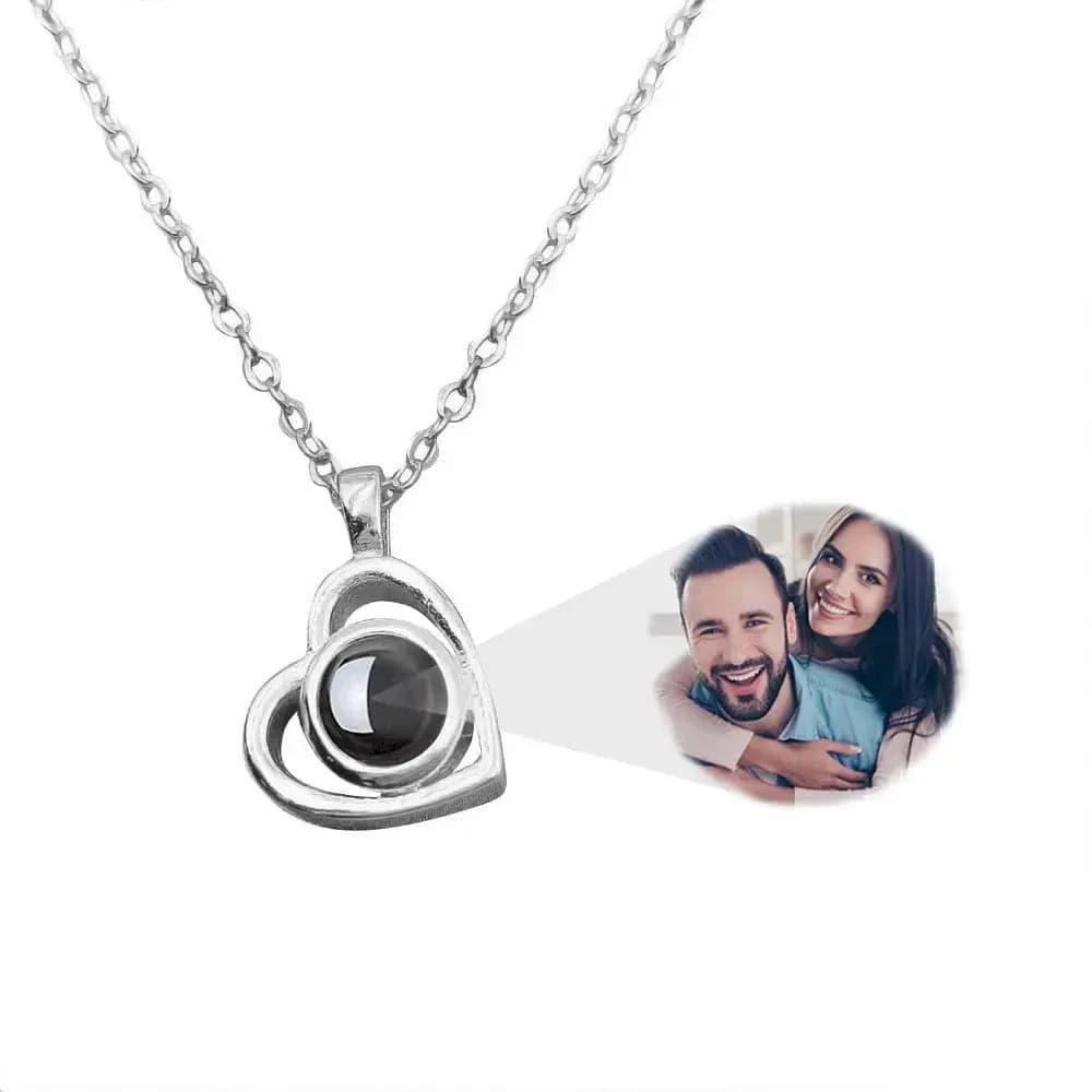 Custom Photo Projection Necklace | Put Your Photo Inside the Pendant - Hidden Forever