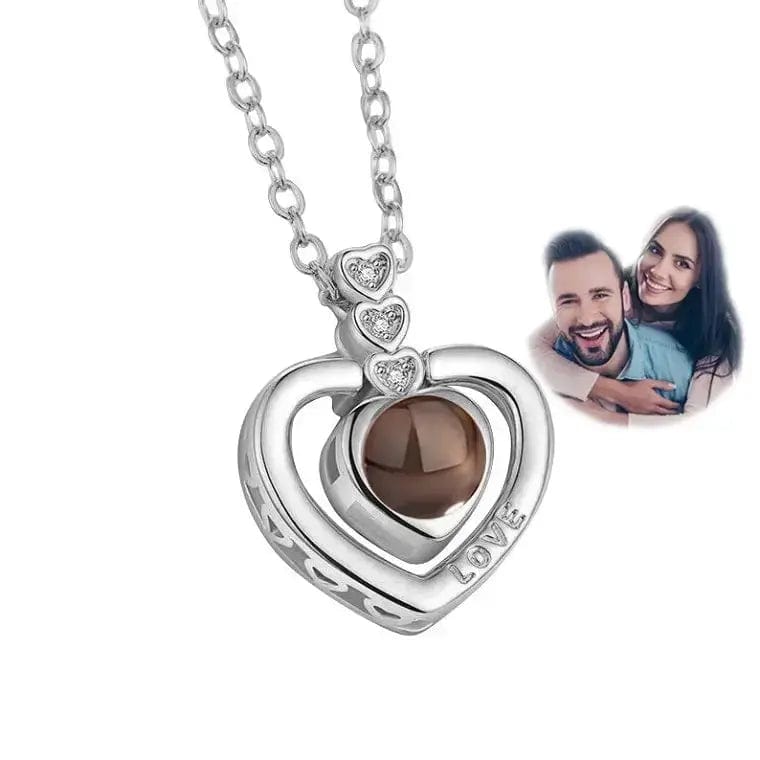 Custom Photo Projection Necklace | Put Your Photo Inside the Pendant - Hidden Forever