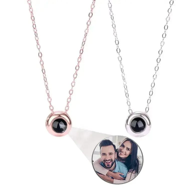 Custom Photo Projection Necklace | Put Your Photo Inside the Pendant - Hidden Forever