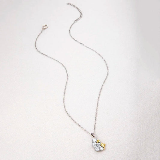Hugging Dog Fur - ever Love Necklace - Hidden Forever