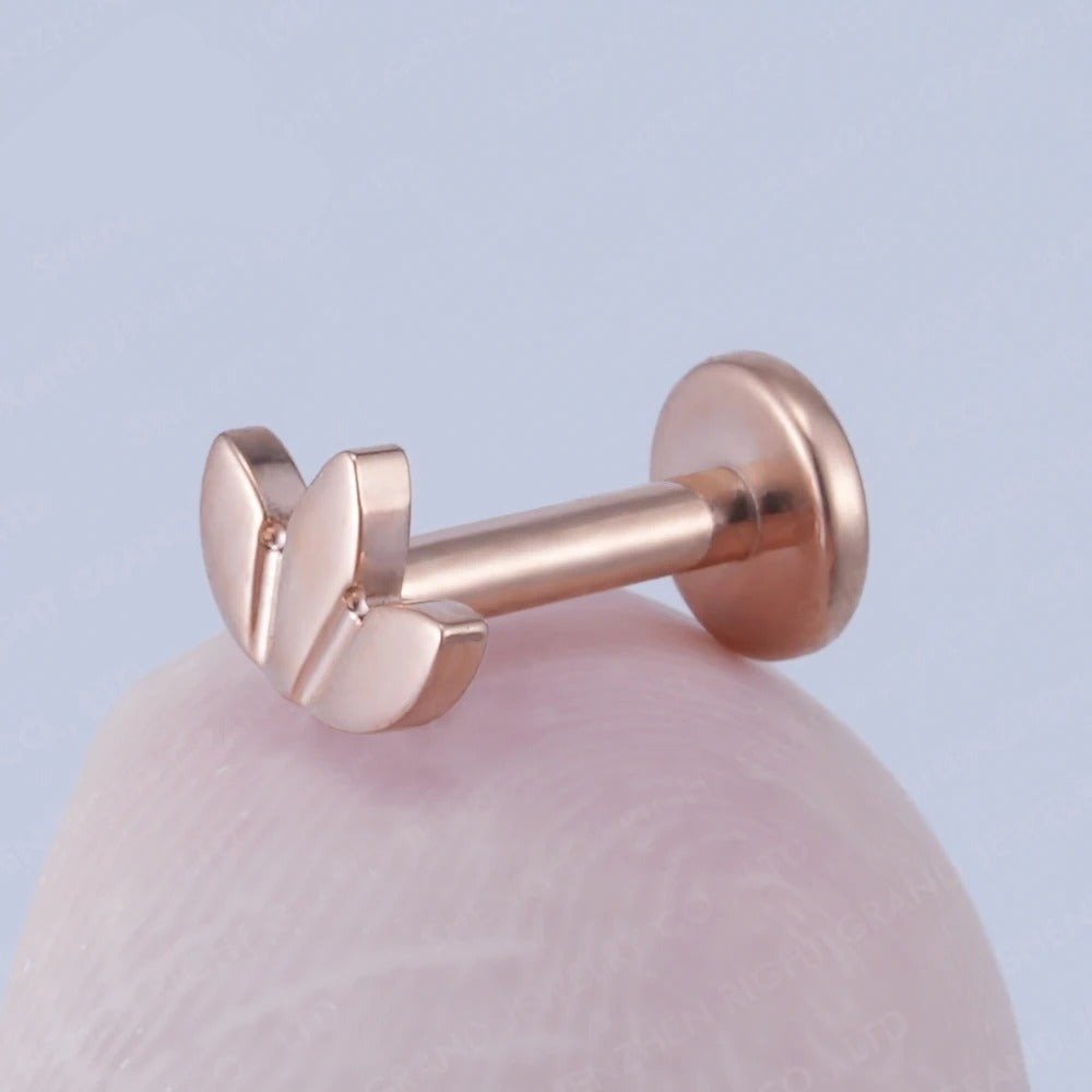 Lotus Sleeper Earring - Hidden Forever