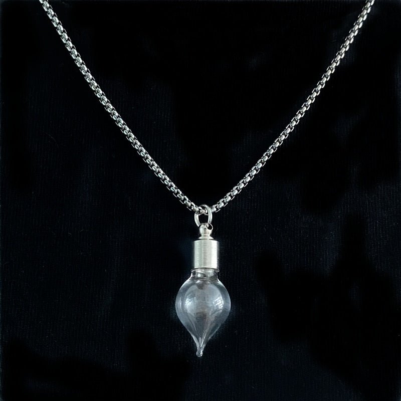 Memorial Vial/Urn Pendant Necklace - Hidden Forever