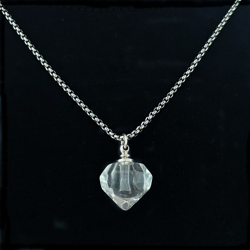 Memorial Vial/Urn Pendant Necklace - Hidden Forever