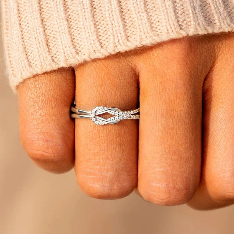 Mother Daughter Eternal Bond Knot Rings – Hidden Forever UK