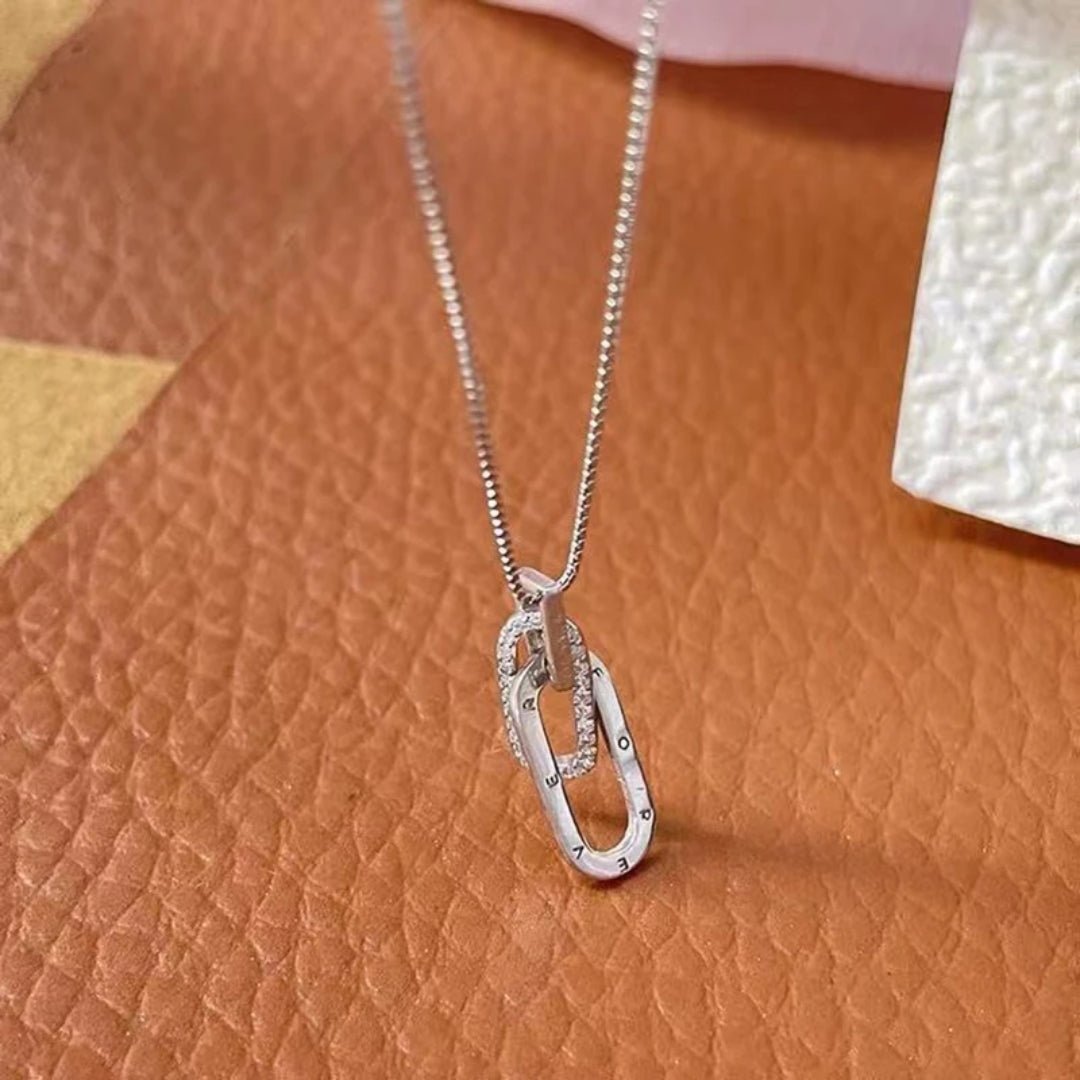 Mother & Daughter Linked Together Forever Necklace - Hidden Forever