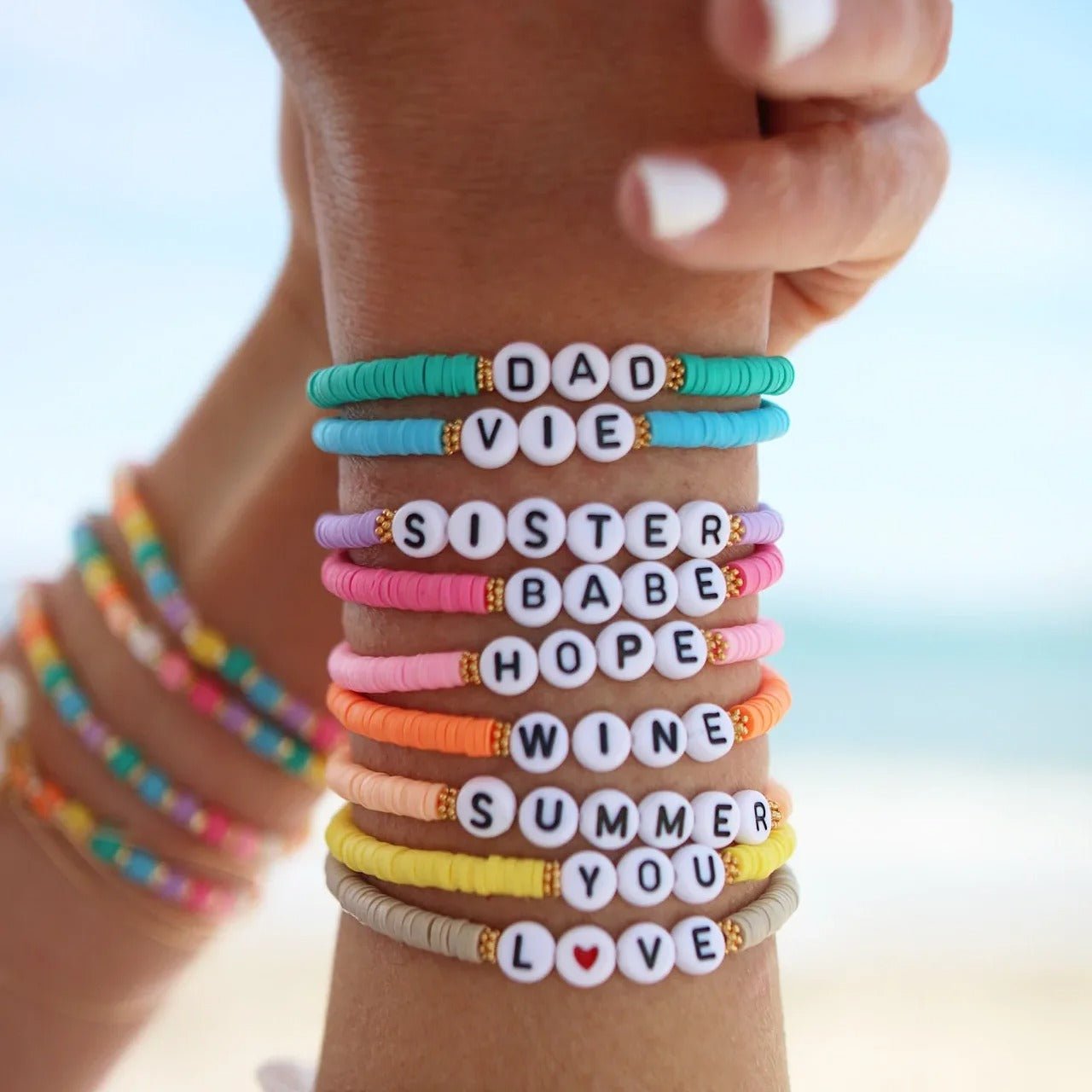 Personalized Name Bead Bracelet - Hidden Forever