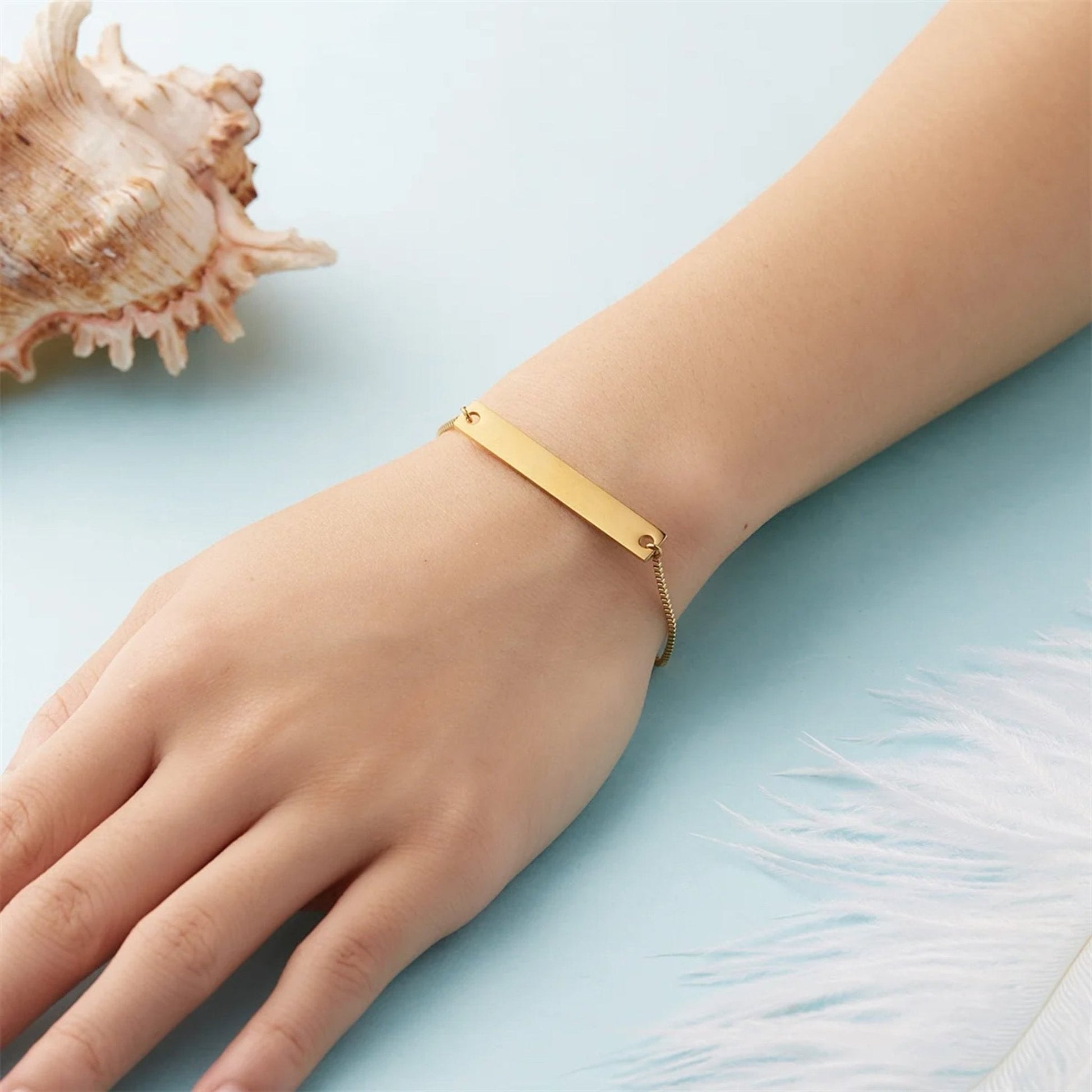Adjustable Custom Engraved Name Bracelet - Hidden Forever