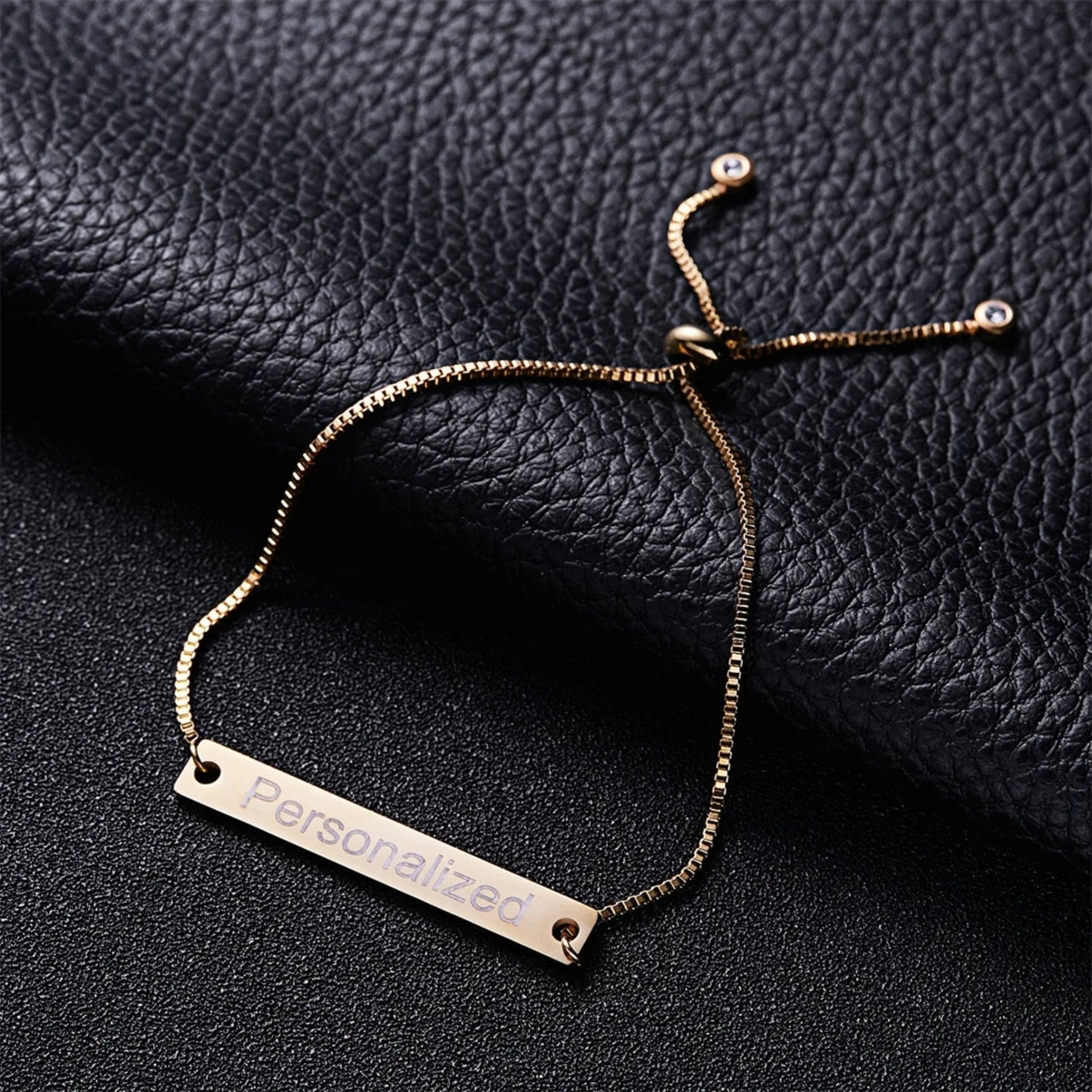 Adjustable Custom Engraved Name Bracelet - Hidden Forever