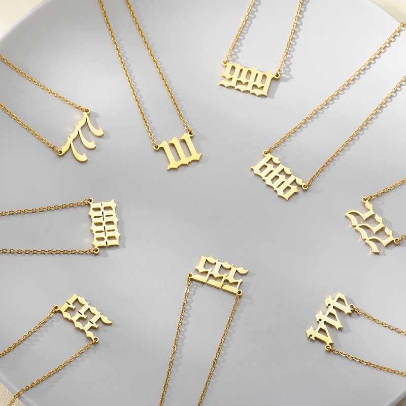 Angel Number Necklace - Hidden Forever