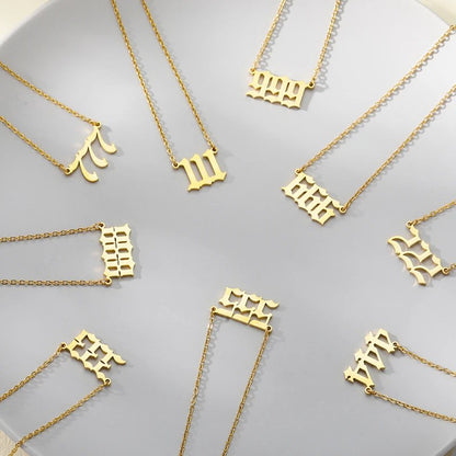 Angel Number Necklace - Hidden Forever