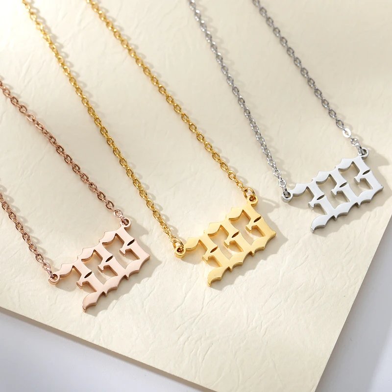 Angel Number Necklace - Hidden Forever