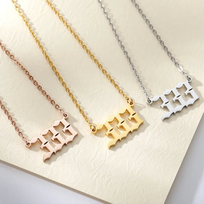 Angel Number Necklace - Hidden Forever