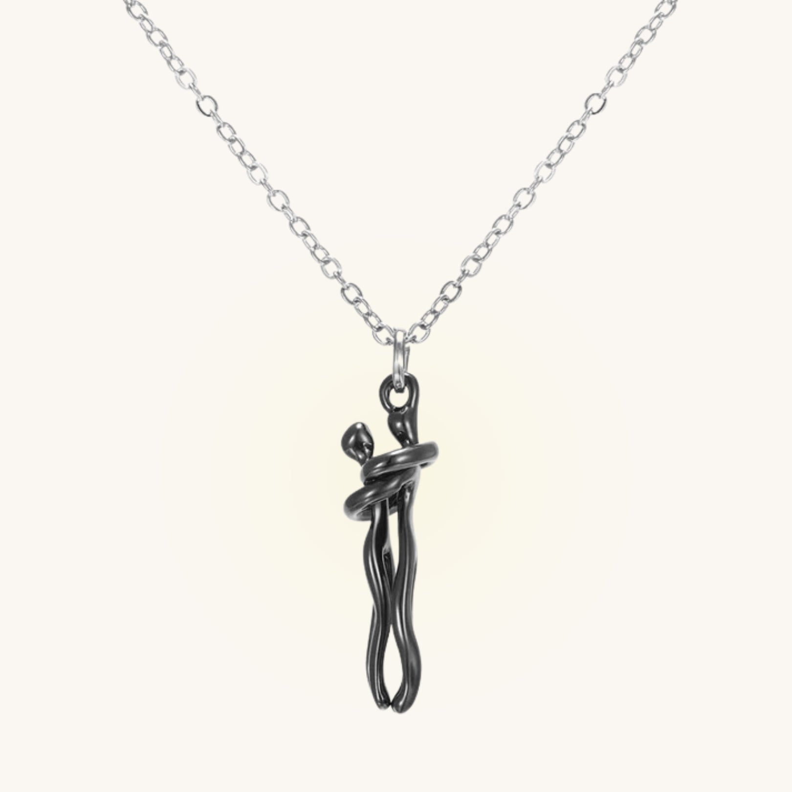 Couple Hugging Pendant Necklace - Hidden Forever