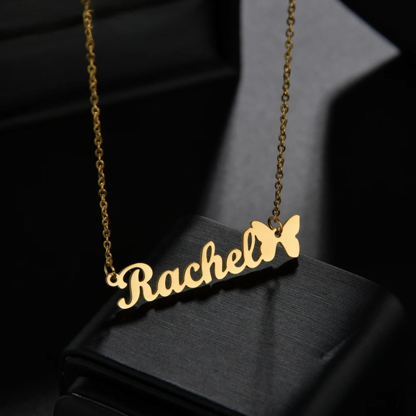 Custom Name and Butterly Necklace - Hidden Forever