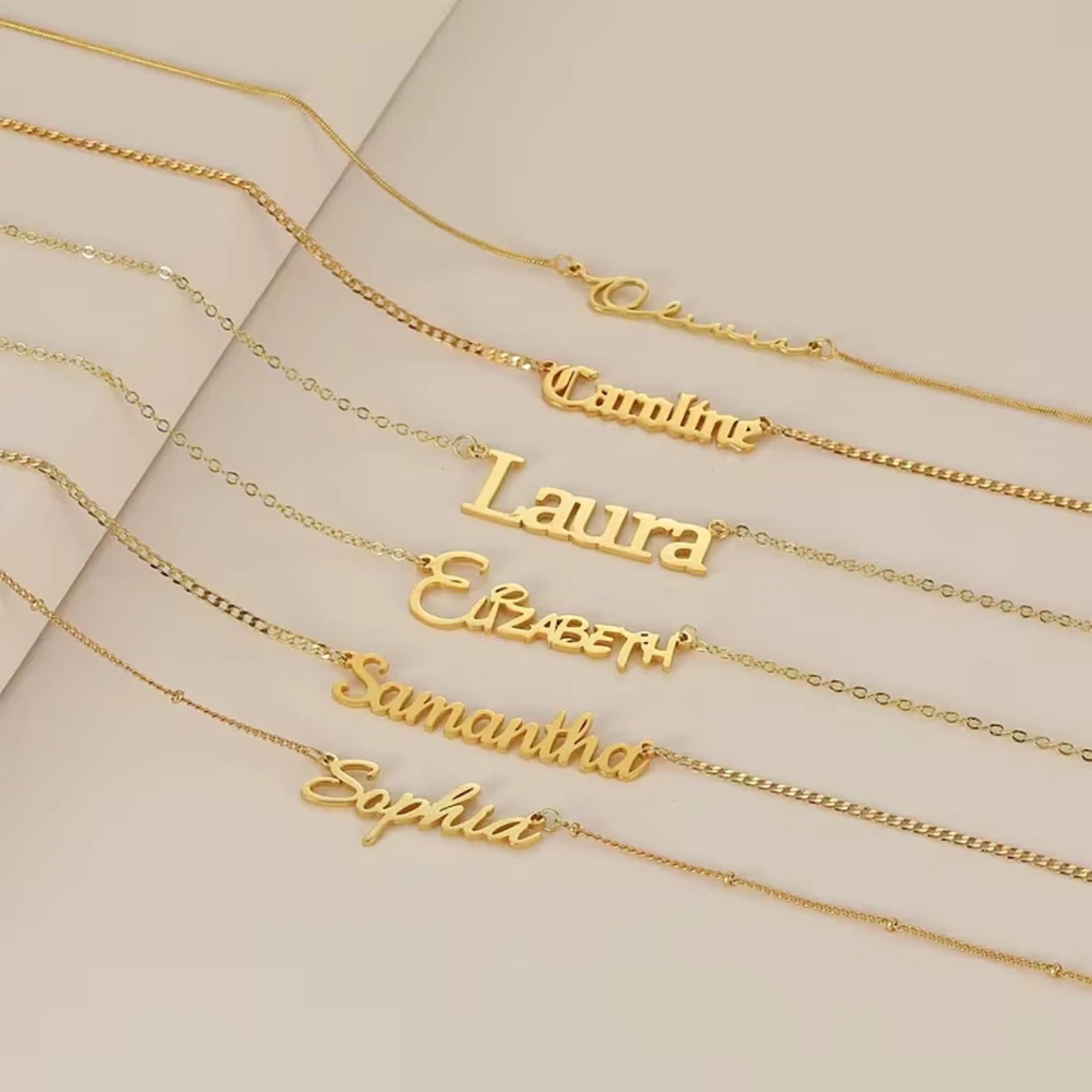 Custom Name in Unique Letters Bracelet - Hidden Forever