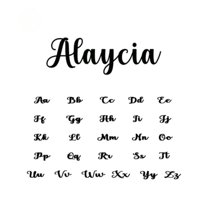 Custom Name in Unique Letters Bracelet - Hidden Forever