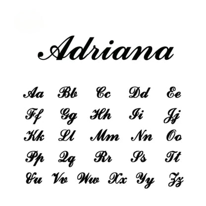 Custom Name in Unique Letters Bracelet - Hidden Forever