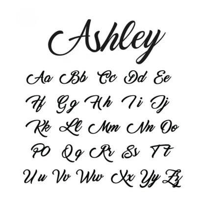 Custom Name in Unique Letters Bracelet - Hidden Forever