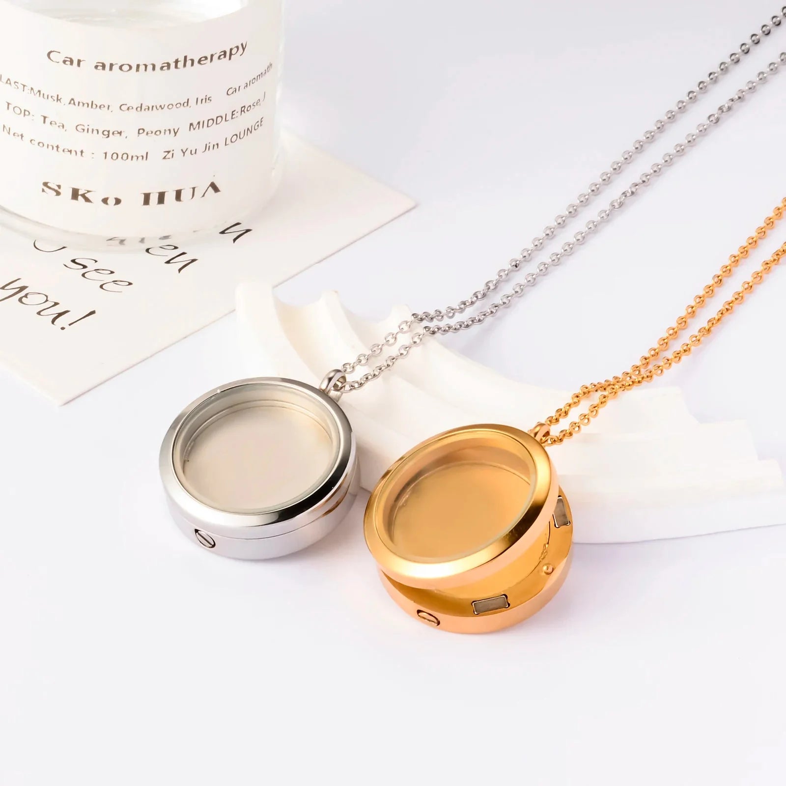 Custom Photo Engraved Memorial Ash Pendant - Hidden Forever