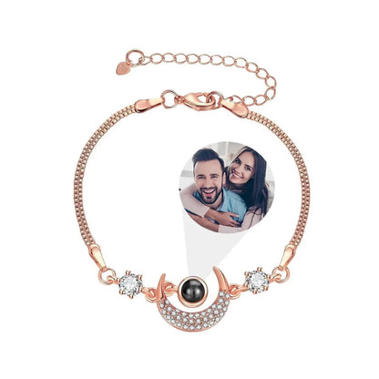 Custom Photo Projection Bracelet | Upload Your Own Image - Hidden Forever