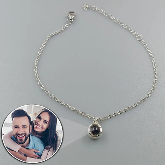 Custom Photo Projection Circle Bracelet - Hidden Forever