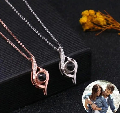 Custom Photo Projection Eye Necklace - Hidden Forever