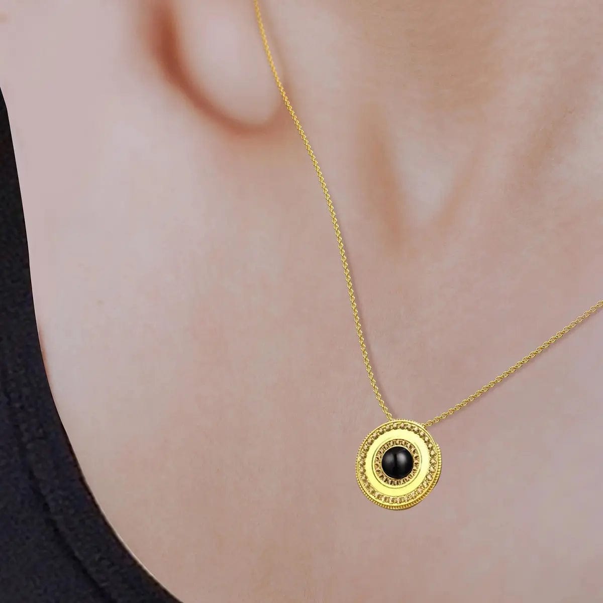 Custom Photo Projection Medallion Pendant Necklace - Hidden Forever