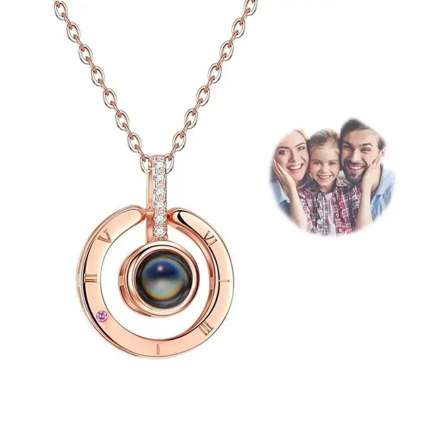 Custom Photo Projection Necklace | Put Your Photo Inside the Pendant - Hidden Forever