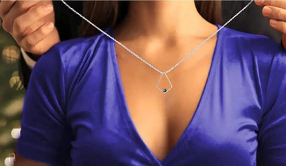 Custom Photo Projection Polygon Pendant Necklace - Hidden Forever