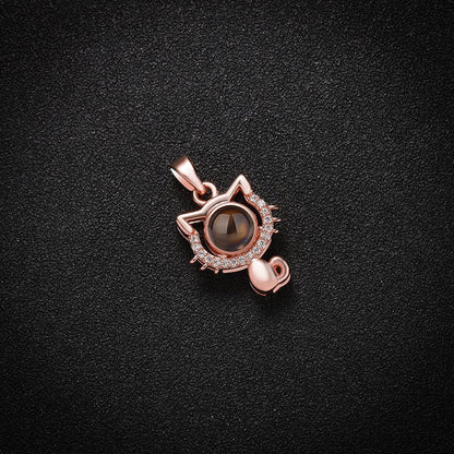 Custom Purrfect Memories Hidden Photo Necklace - Hidden Forever