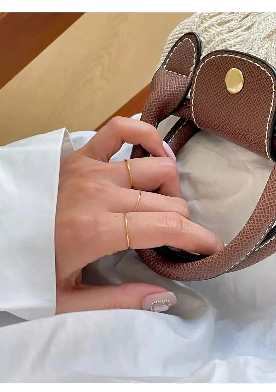 Dainty 18 Gold & Silver Rings - Hidden Forever