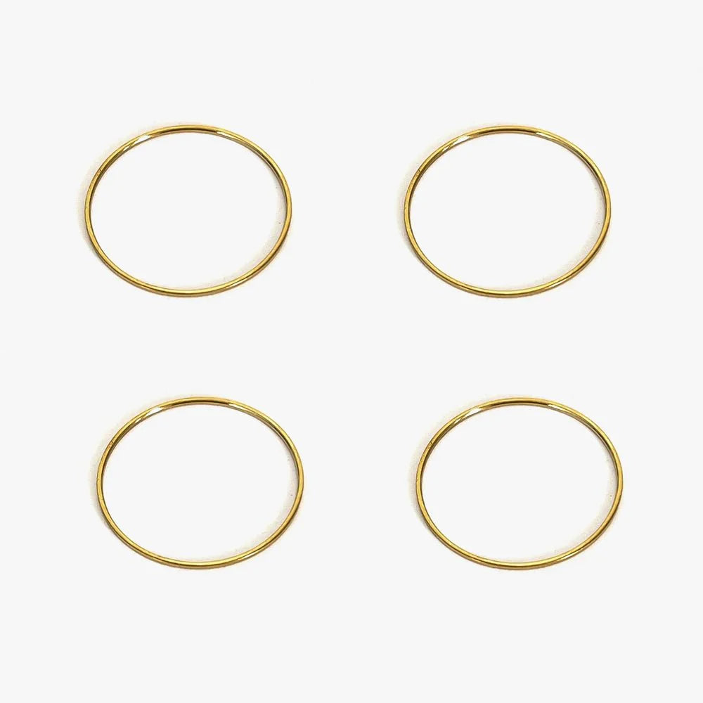 Dainty 18 Gold & Silver Rings - Hidden Forever